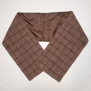 Plaid Brown Vintage 70's Scarf